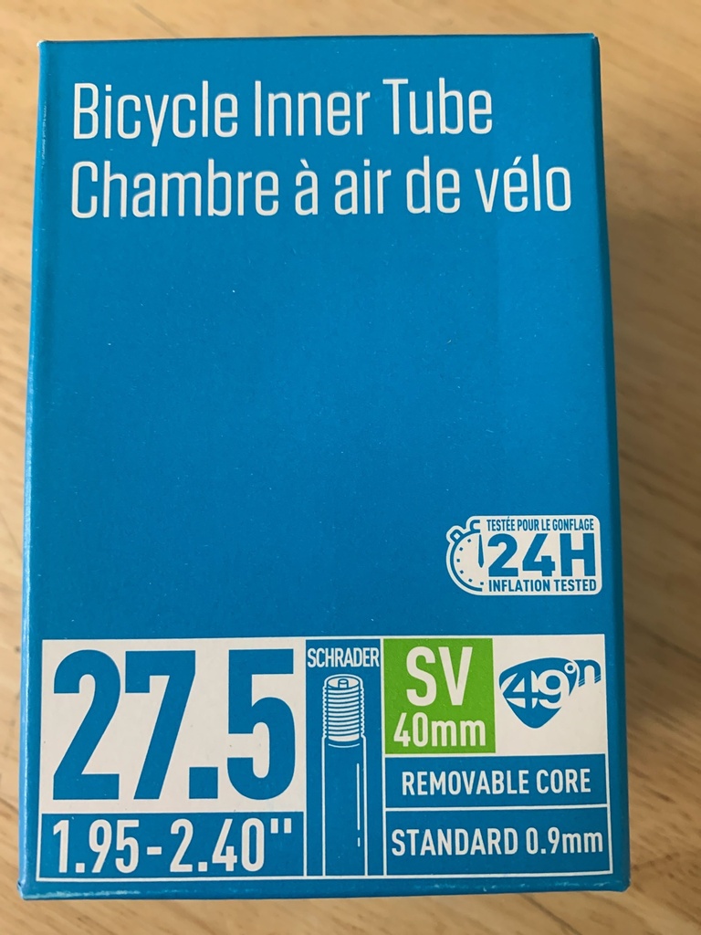Inner Tube 27.5x1.95-2.4 Schrader Valve